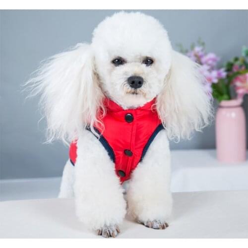Medium Pet Dog Clothing Pug Clothes Warm Jacket Dogs Winter Coat Snowsuit Reflective Strips Clothing Winter Clothes for Dogs