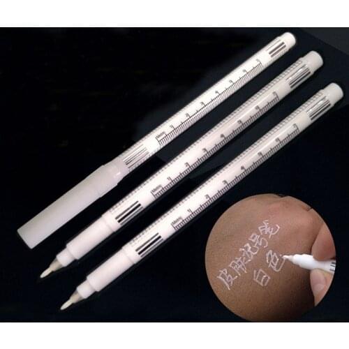 1pc Microblading Supplies Tattoo Marker Pen Permanent Makeup Accessories White Surgical Skin Marker Pen for Eyebrow Scribe Tool