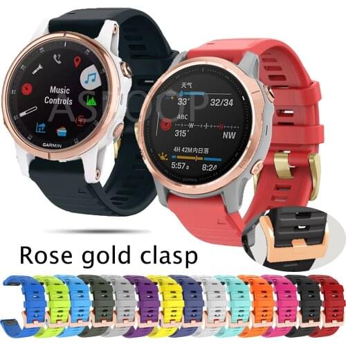 For Garmin Fenix 5S strap silicone watchband 20mm For Fenix 6S 6S Pro Mk2S 5S Plus GPS sport Easy Fit Quick Release wristband