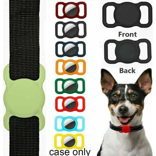 Pet Silicone Protective Case GPS Finder Dog Cat Collar Loop for Apple Airtags for Apple Locator Tracker Anti-lost Device