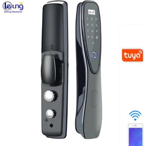 Tuya Smart APP WIFI Lock Automatic Remote Control Fingerprint Passcode Card Key Door Lock