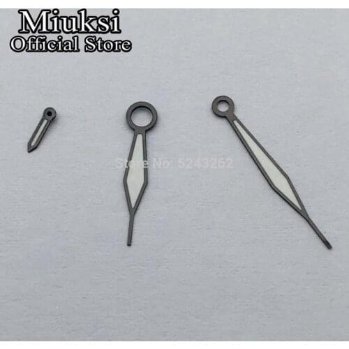Miuksi watch hands green luminous hands fit ETA 6497 6498 or Seagull ST3600 ST3620 series movement