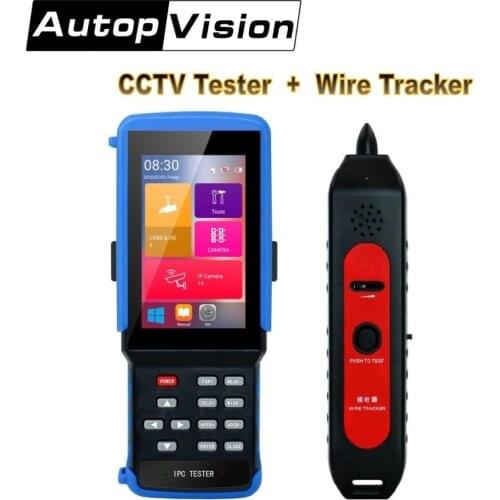 5 in 1 wifi 4.3''Touchscreen CCTV Tester with wire tracker for IPC/Analog Camera,IPC 1080P, AHD,CVI,TVI,BNC Network Cable Tester