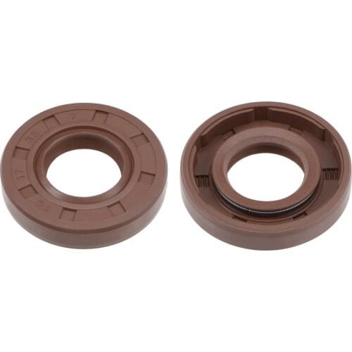 Uxcell Oil Seal 17mm Inner Dia 35mm OD 7mm Thick Fluorine Rubber Double Lip Seals 2Pcs