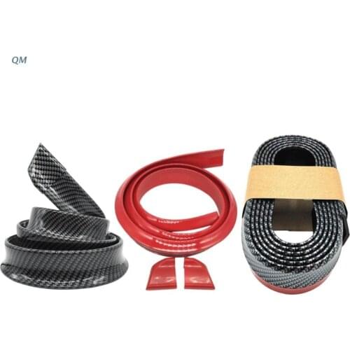 1.5M Car-Styling Carbon Fiber PU Car Rear Wing Front Lip Spoiler Tail Front shovel DIY Refit Spoiler 13MF