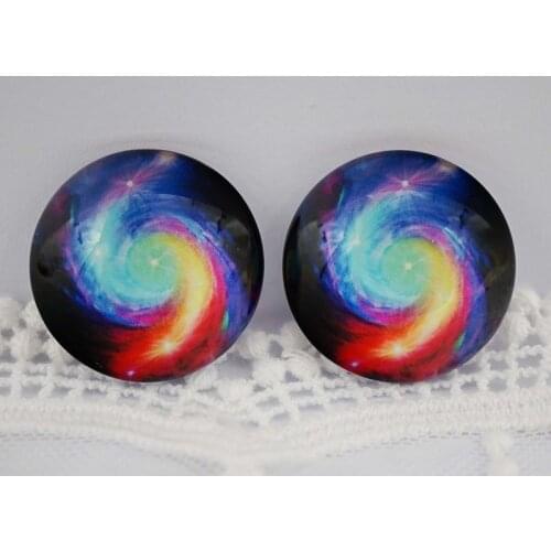 10PCS/lot Round 10MM 12MM Glass Cabochon for make bracelet necklace Jewelry for women 2019 earring pins brooch craft supply