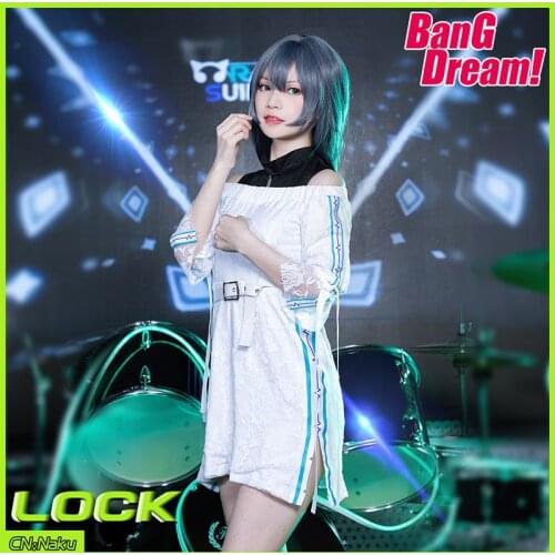 Asahi Rokka Cosplay Anime Game Bang Dream 7th Live Raise A Suilen Cosplay Costume Berserker/Lock Cos Halloween Clothes For Women