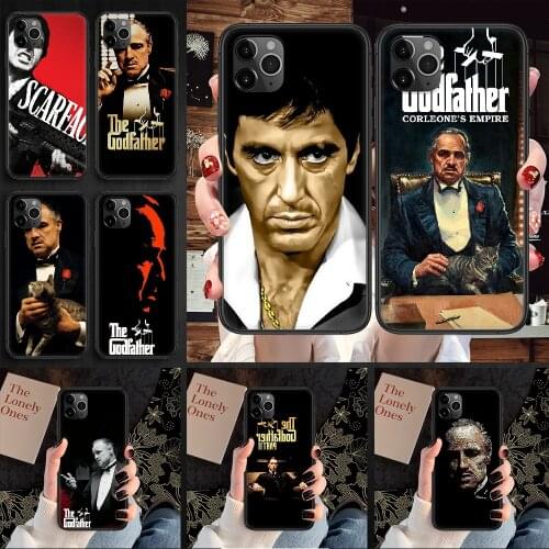 Movie The Godfather Phone Case Cover Hull For iphone 5 5s se 2 6 6s 7 8 12 mini plus X XS XR 11 PRO MAX black silicone funda