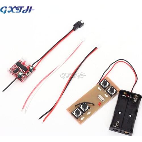 DIY 4 channel 2.4G wireless transmitter receiver board module for toy car model ship model DIY remote control car accessories