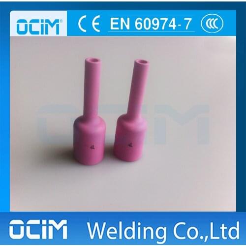 10PCS TIg Long Ceramic Nozzles 54N18L #4L Fit welding torch WP/SR 17 18 26