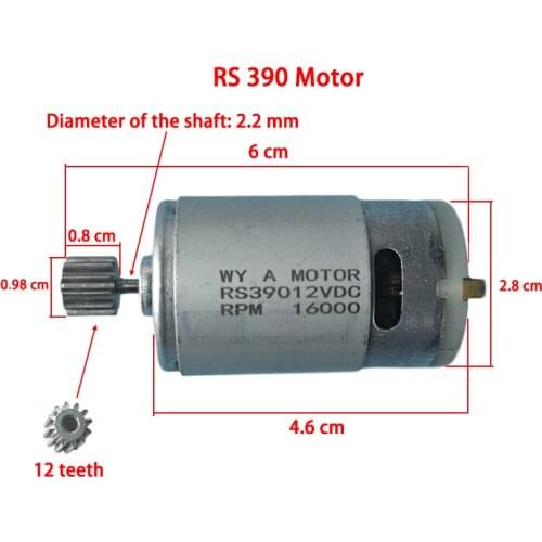 RS390 RS380 Childrens Electric Toy Car Motor 6V 12V DC Motor For Kids ride On Car 24V Engine For Kids Electric Vehicle