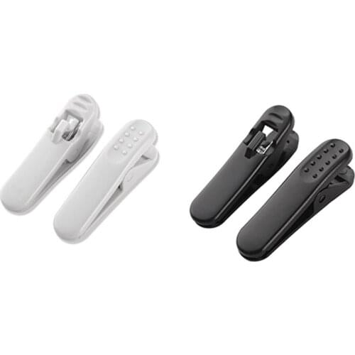 Fixer Headphone Cord Clip Black and White 10 Pieces of Cable Fixing Wire Clip Retainer Wire Management Organizer