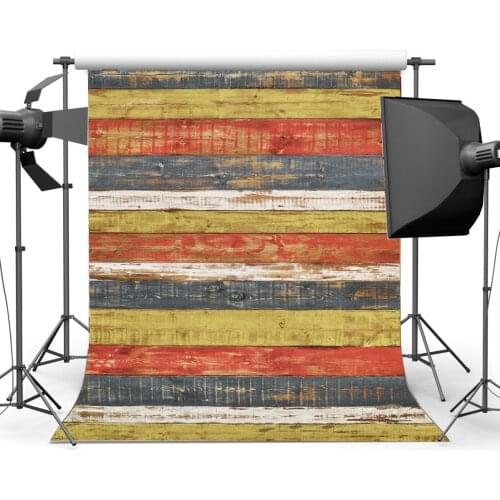 Wood Backdrop Multicolor Paint Stripes Wooden Plank Shabby Chic Texture Peeled Wallpaper Photography Background