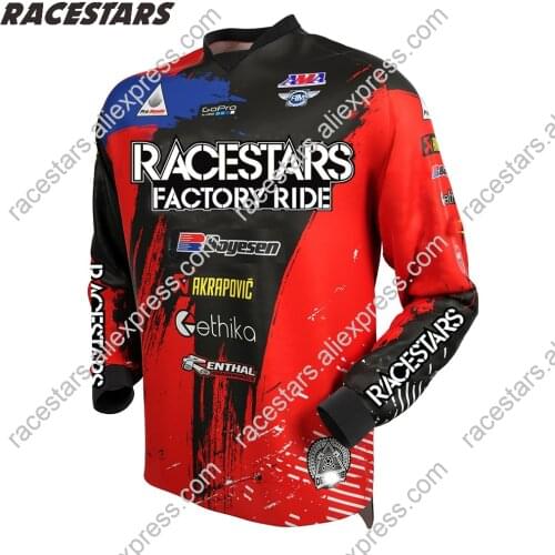 RACESTARS Motocross Jersey Racing Off Road MTB jersey MX cycling jersey bike DH maillot ciclismo hombre downhill jersey enduro