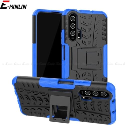 Hybrid Armor Case For Huawei Honor 30S 10i 10 20E 20S View 20 Pro Lite Shockproof Rugged Kickstand Silicone Hard Back Cover