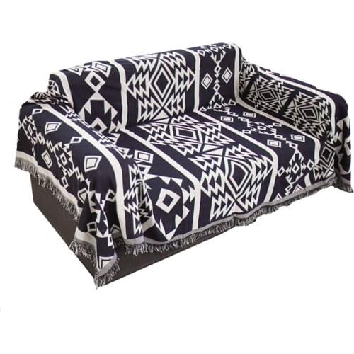 Cotton sofa wiring blanket European style double-sided sofa cushion four seasons tablecloth tea table blanket diamond sofa towel