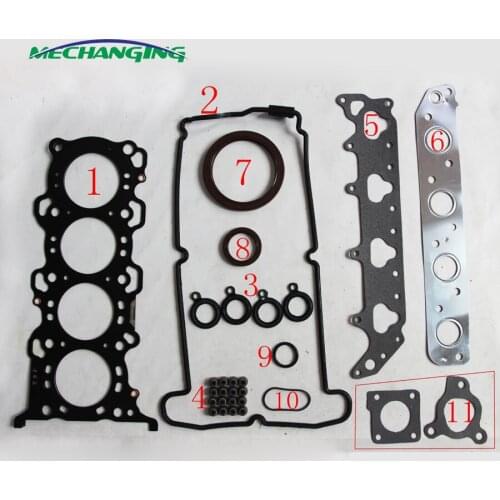 K10A For SUZUKI WAGON R+ (MM) 1.0 WAGON R+ 16V METAL Engine Rebuilding Kits Full Set Engine Gasket 11401-75814 50111500