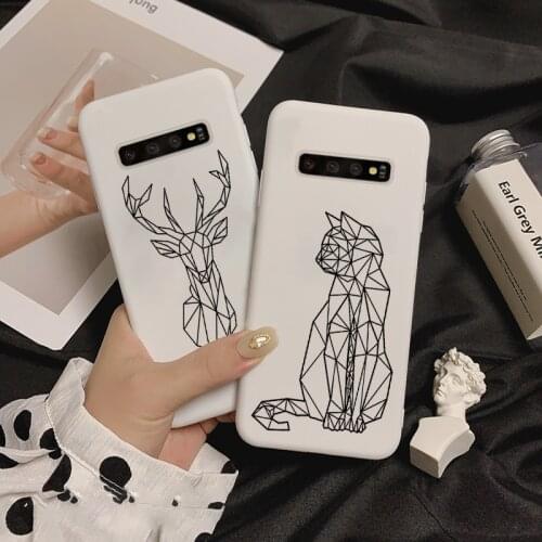 Simple Animal Fundas For Samsung Galaxy S20 Ultra A71 A51 S10 S10e S9 S8 Plus A50 A70 A30 A40 A20e A10S A60 Silicone Phone Cases