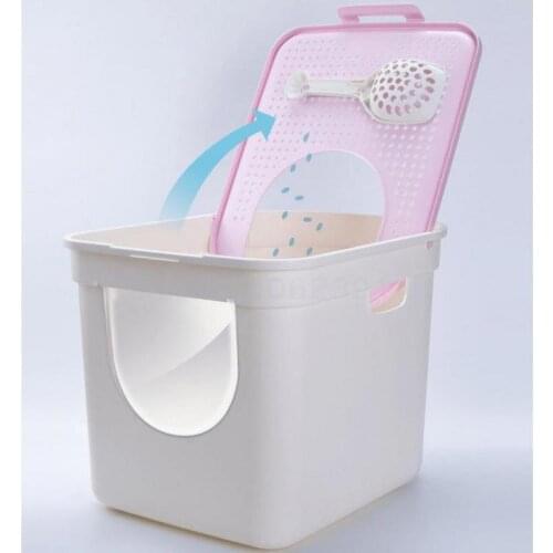 Cat Sand Pot Top-in Anti-splash Double-door Cat Toilet Large Closed Anti-odor And Deodorizing Cat Dung Pot Cat Products