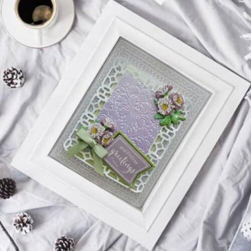 Square hollow Carbon steel Cutting Dies Stencil Craft for DIY Creative Scrapbook Cut Stamps Dies Embossing Paper Greeting Card