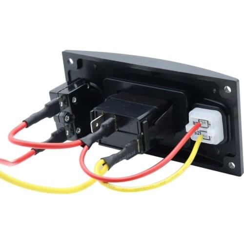 Boat 12/24V Curved Toggle Switch Panels + Protector Single On-Off Waterproof