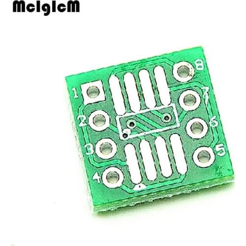 MCIGICM 50PCS TSSOP8 SSOP8 SOP8 SMD to DIP8 IC Adapter Converter Socket Board Module Adapters Plate 0.65mm 1.27mm Integrated