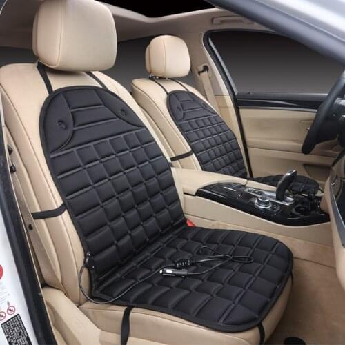 Car heated seat cushion 12V Car Van Front Seat Hot Heater Heated Pad Cushion Winter Warmer Cover Black