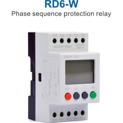 RD6-W Three phase Protection Relay 3 Phases Voltage Monitoring Relay Phase Failure Protection / Voltage unbalance protection