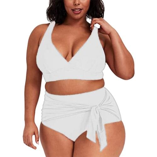 Sexy Pure Color Bikini Women Swimwear Female Swimsuit Two-pieces Bikini Set Bather Bathing Suit Plus Size Beachwear Biquini