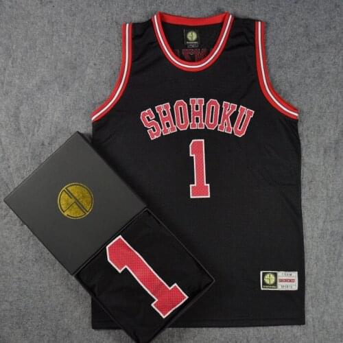 Shohoku No.1 Anzai Basketball Jersey Tops Anime Slam Dunk cosplay costume Jerseys Basketball Jerseys Men Sports Wear Size M-XXL