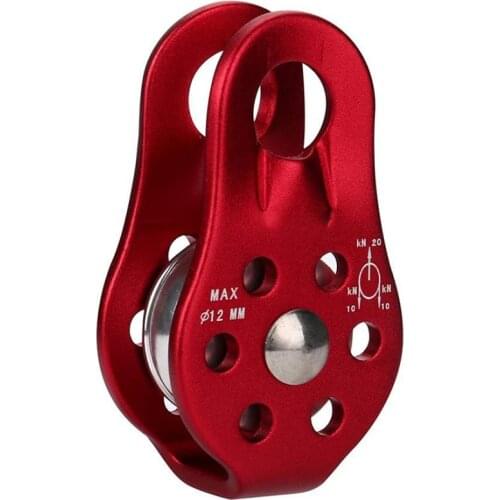 Outdoor Rock Climbing Rescue Lifting Single Fixed Pulley Rope Rappelling Tool Survival Equipment Outdoor Hiking Climbing Rope