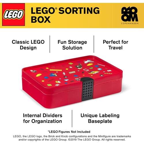 Lego Sorting Box - Brick Storage with Organizing Dividers (40840001) Building Block Minifigure Storage