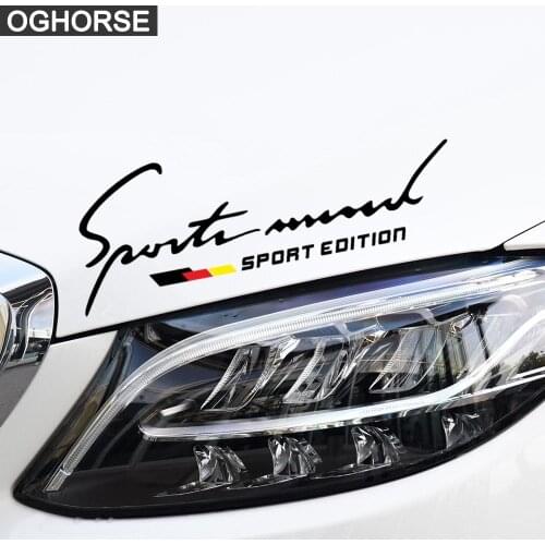Reflective Lamp Eyebrow Decal Headlight Stickers Headlamp For Mercedes Benz A B C E CLA GLA Class A45 W205 W204 C63 W210 AMG