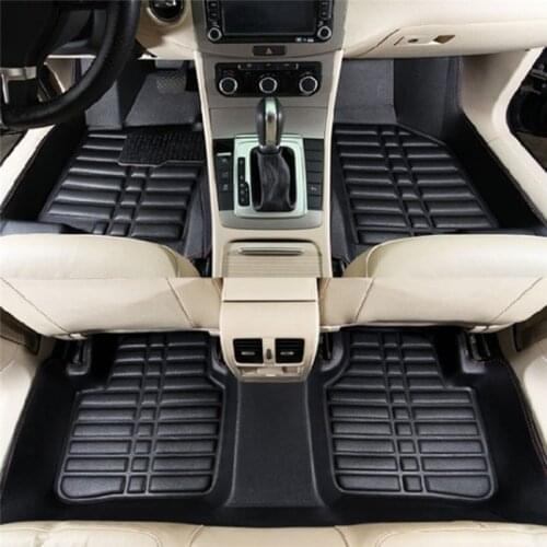 5PCS/SET Universal Car Auto Floor Mats FloorLiner Front&Rear Carpet All Weather Mat