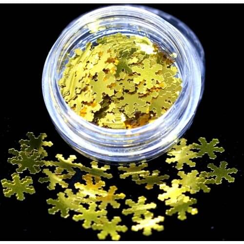 1Box Golden Snowflake Nail Polish Semi Permanent Hybrid Varnish Gel Polish Uv Color Gel Manicure Primer Top Coat Glitter Nail