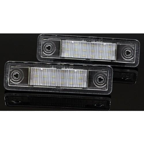 2Pcs/Set License Plate Light For Opel Astra Estate saloon Corsa Omega Zafira LED Light For Car License Number Plate Light Lamp