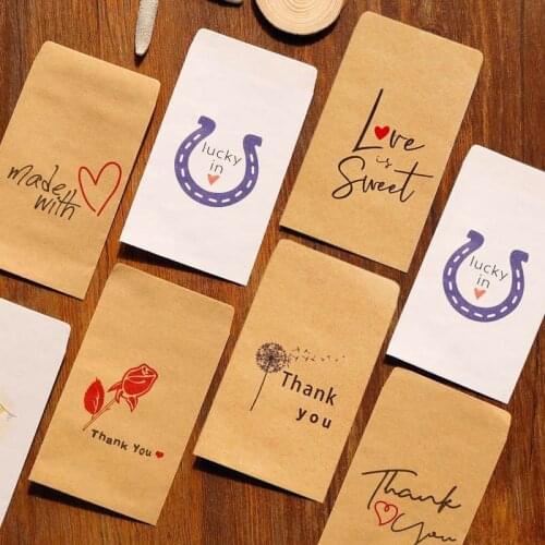 20PCS Kraft Paper White Black Kraft Blank Mini Paper Envelopes Wedding Invitation Candy Envelope Gift Postcard Greeting Card Bag