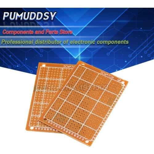 5PCS 5x7cm 5*7 new Prototype Paper Copper PCB Universal Experiment Matrix Circuit Board