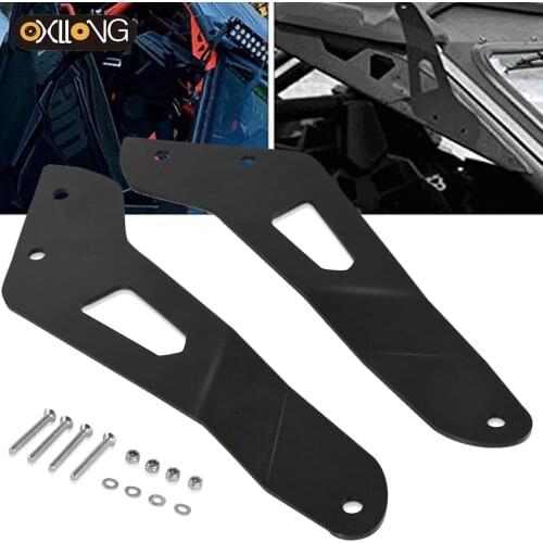 ATV Curved LED Light Bar Mounting Bracket Kit for Bombardier can-am Maverick X3 2017 2018 2019 Upper Windshield Roof Accessories
