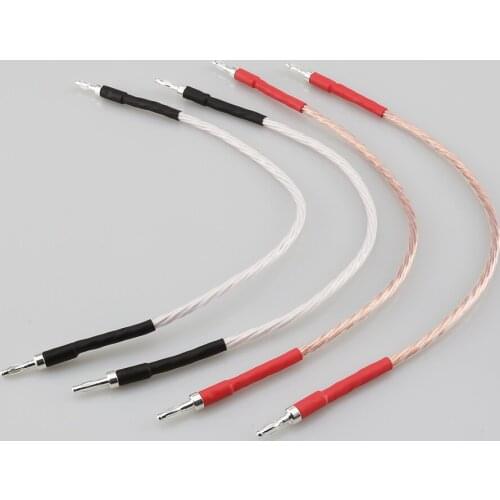 Audiocrast JUMPER LINKS Performance Speaker Cable 4 x 20cm Banana Plugs to Banana Plug HIFI Jumper Cables