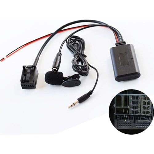 Car Bluetooth AUX Adapter Wireless Audio Phone Call Handfree Microphone Adapter For Ford Focus Mondeo 6000CD