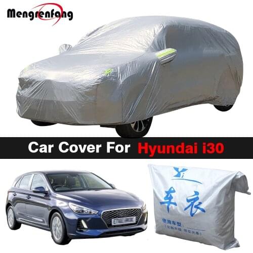 Full Car Cover Auto Outdoor Anti-UV Sun Shade Snow Rain Ice Protection Cover Dustproof For Hyundai i30