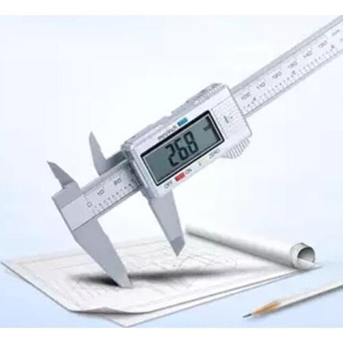 0-150mm Caliper Digital Electronic Digital Pachometer Carbon Fiber Vernier Gauge Micrometer Measuring Tool for Jewelry Measureme