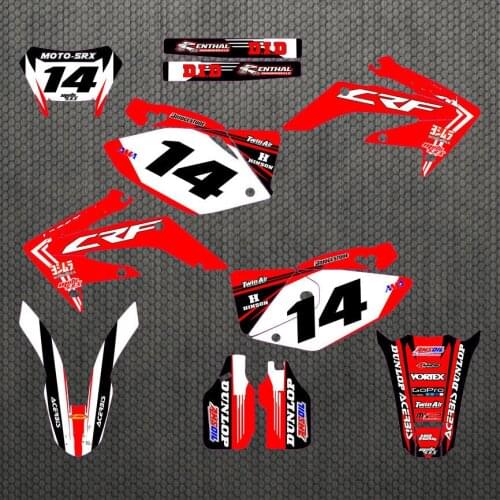 CRF 250X GRAPHICS BACKGROUNDS DECALS STICKERS for Honda CRF250X 2004 2005 2006 2007 2008 2009 2010 2011 2012 2013-2019 250X CRF