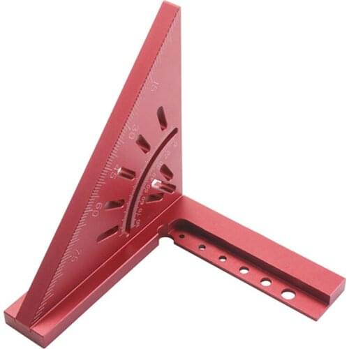 Woodworking Square Protractor Analytical Instruments Carpenter Ruler Stainless Steel 90°45° 45/90 Degrees Measuring Tools