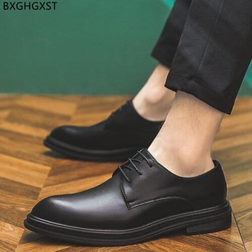 Designer Dress Shoes Mens Fashion Oxford Wedding Shoes for Men 2021 Black Leather Shoes Men Formal Chaussure Zapatos De Hombre