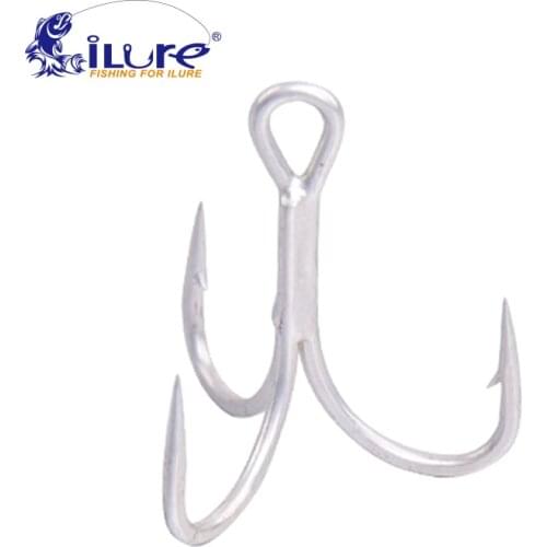 ILure 20 Pcs Super Strong Twins Sharp Hooks 1# 2# 4# 6# 8# 10# Fishing Tackle Fishing Hook Terminal Fishing Tackle Tools Pesca