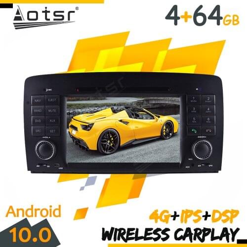Android 10 Tape Radio Recorder Car For Benz R W251 2006 2007-2012 GPS Navi Multimedia Player Stereo Autoradio Carplay Head unit