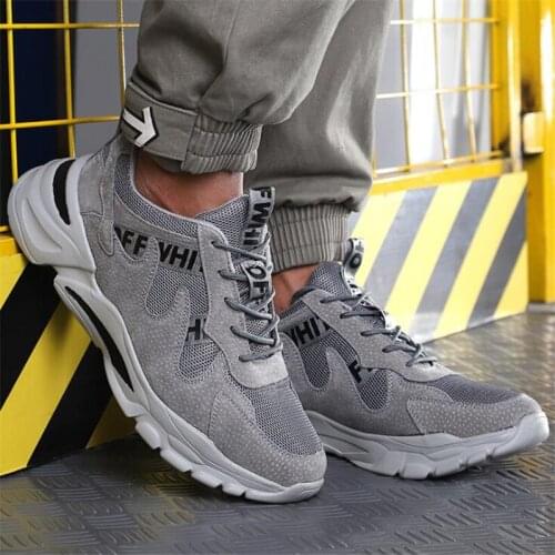 Shoes With Steel Toe Cap Casual Men Work Sneakers Indestructible Shoes Puncture-Proof Boots High Quality Breathable Mens Safety