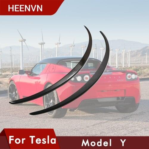 Model Y New Car Trunk Wing Spoilers For Tesla Model Y 2021 Accessories Spoiler Real Carbon Fiber Accessory Matte Glossy